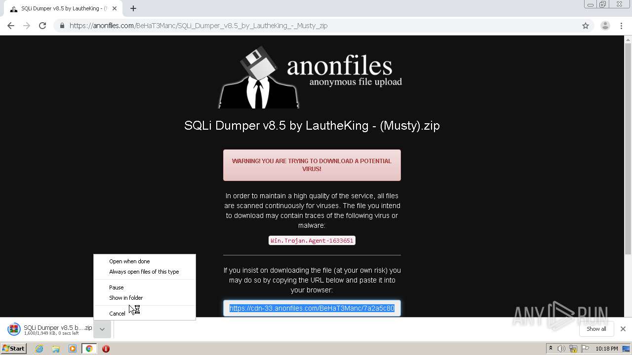 anonfile sqli dumper