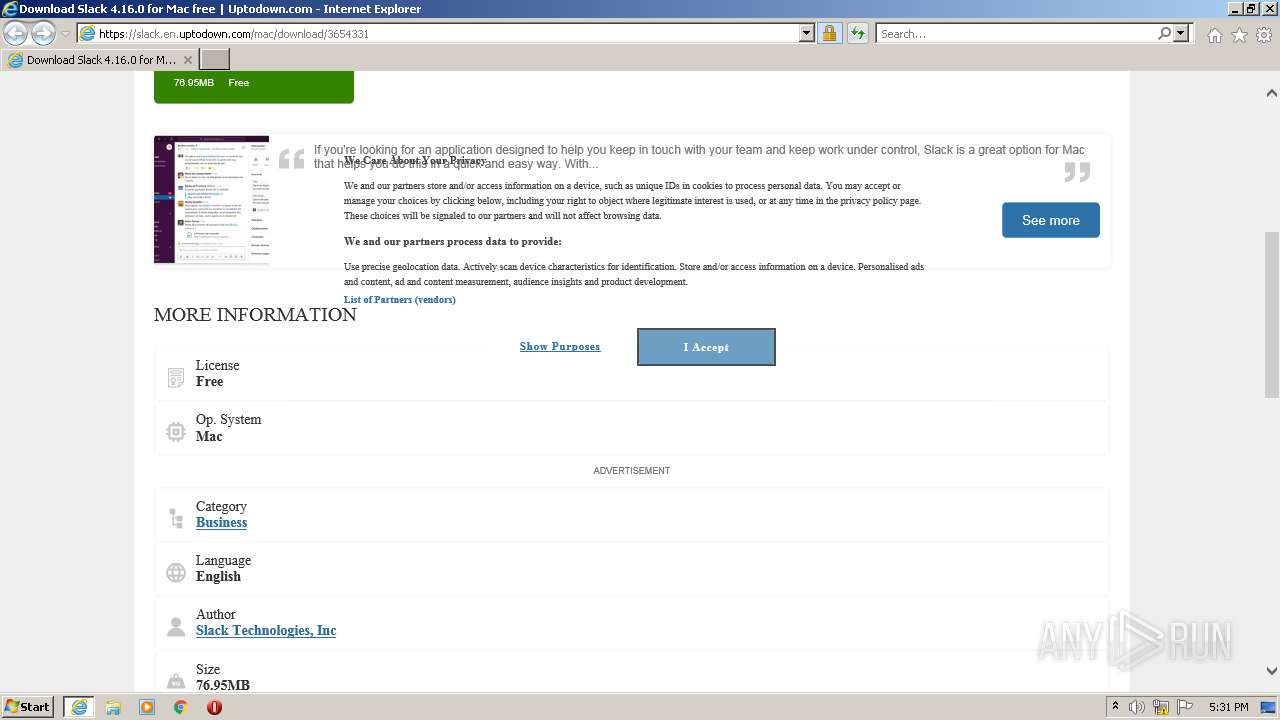 Https Slack En Uptodown Com Mac Download 3654331 Any Run Free Malware Sandbox Online