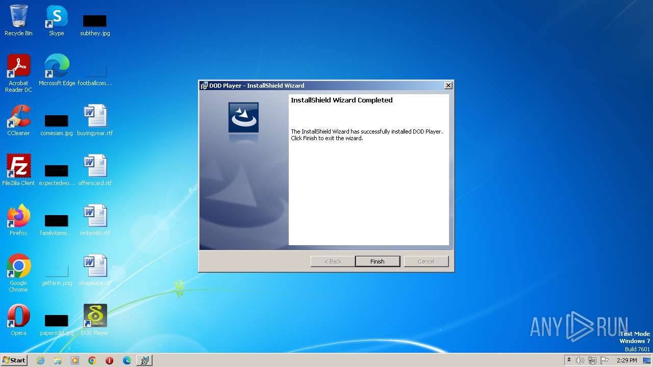 Evilware Dod Malware analysis dod_player_setup.exe Malicious activity | ANY.RUN ...