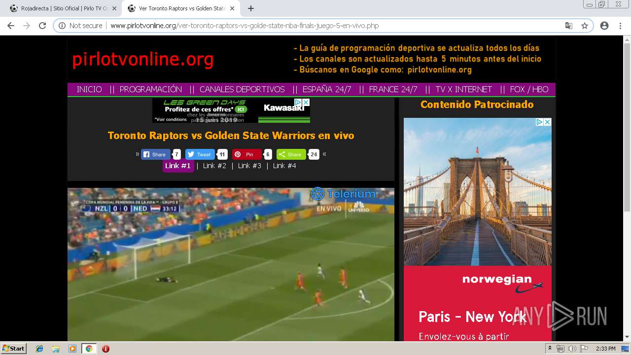 http://www.capodeportes.net/reproductor/ | - Free Malware Online
