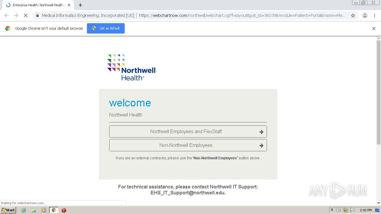 Https Webchartnow Com Northwell Webchart Cgi F Layout Pat Id 36039 Module Patient Portal Name Message Center Superv Session 0 Autopatid 1 Any Run Free Malware Sandbox Online