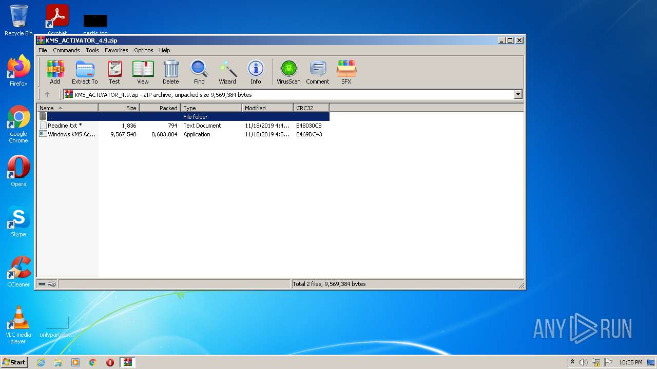 Malware analysis KMS_ACTIVATOR_4.9.zip Malicious activity | ANY.RUN -  Malware Sandbox Online