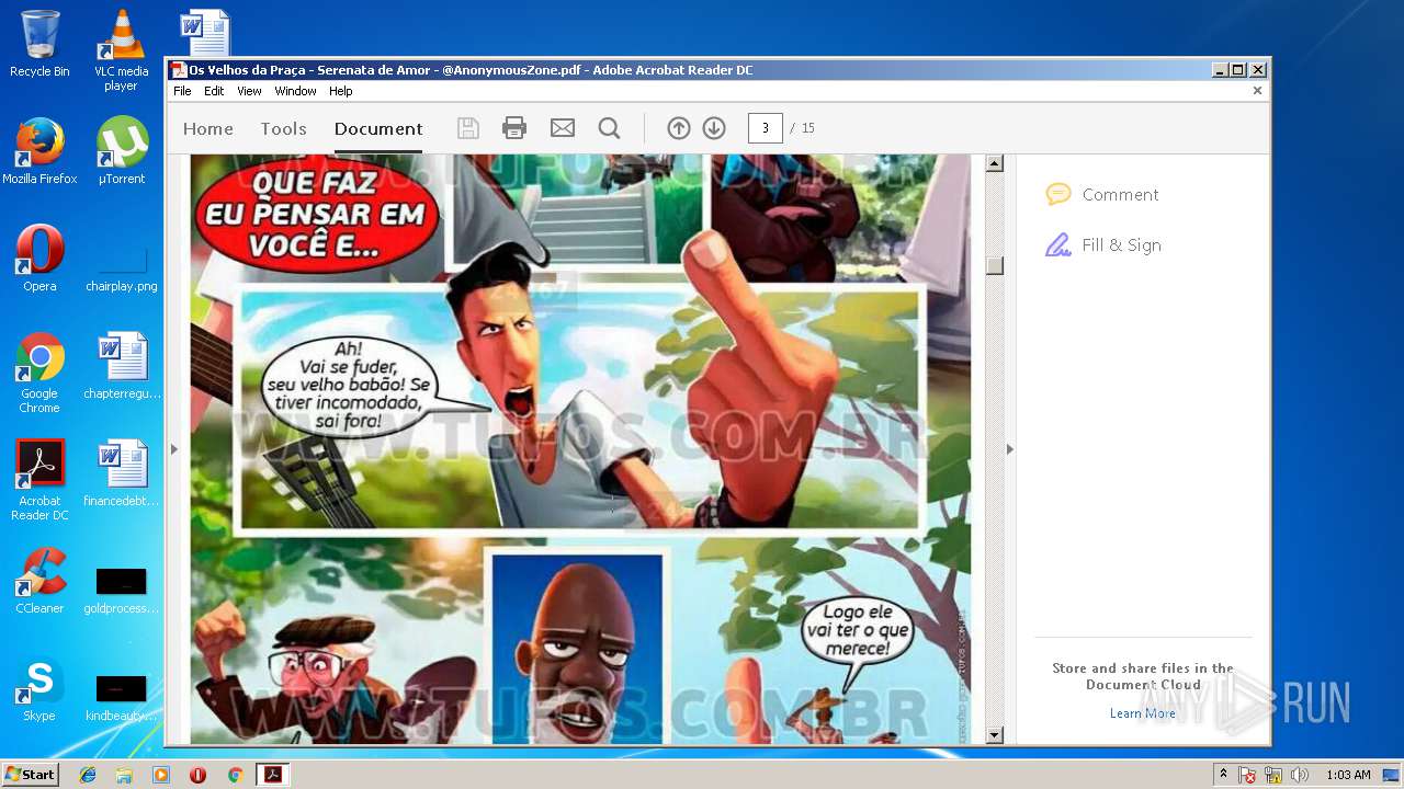 Malware analysis Os Velhos da Praça - Serenata de Amor