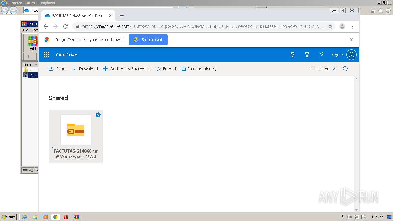 Malware analysis https://1drv.ms/u/s!AqmZOmELD2jIiQCIzkRm9Fvuo_EL ...
