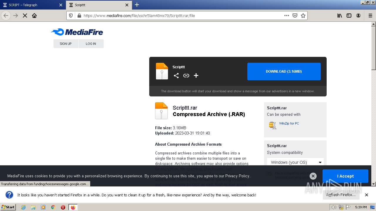 Malware analysis https://telegra.ph/SCRIPT-03-28 Malicious activity ...