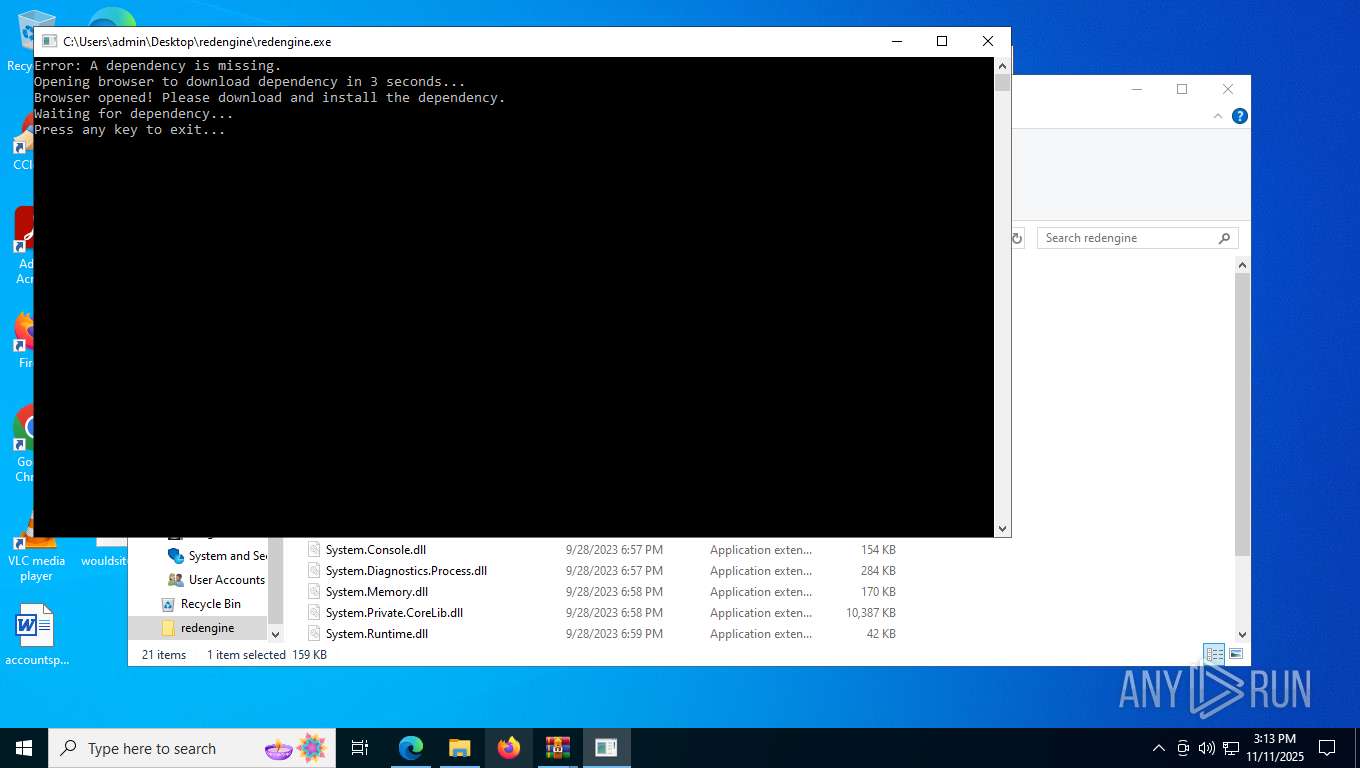 Redengine Execute Script Malware analysis https://cdn.discordapp.com/attachments ...