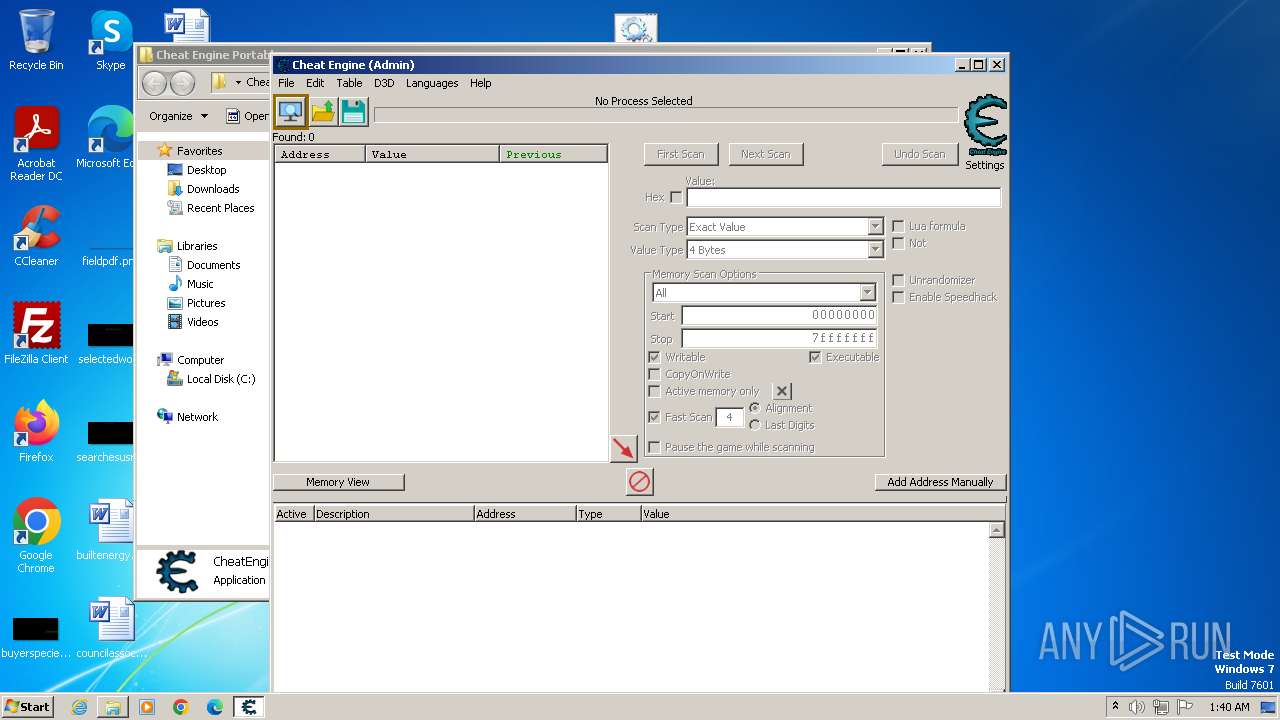 Analysis cheat engine 7 5 2 repack portable zip md5