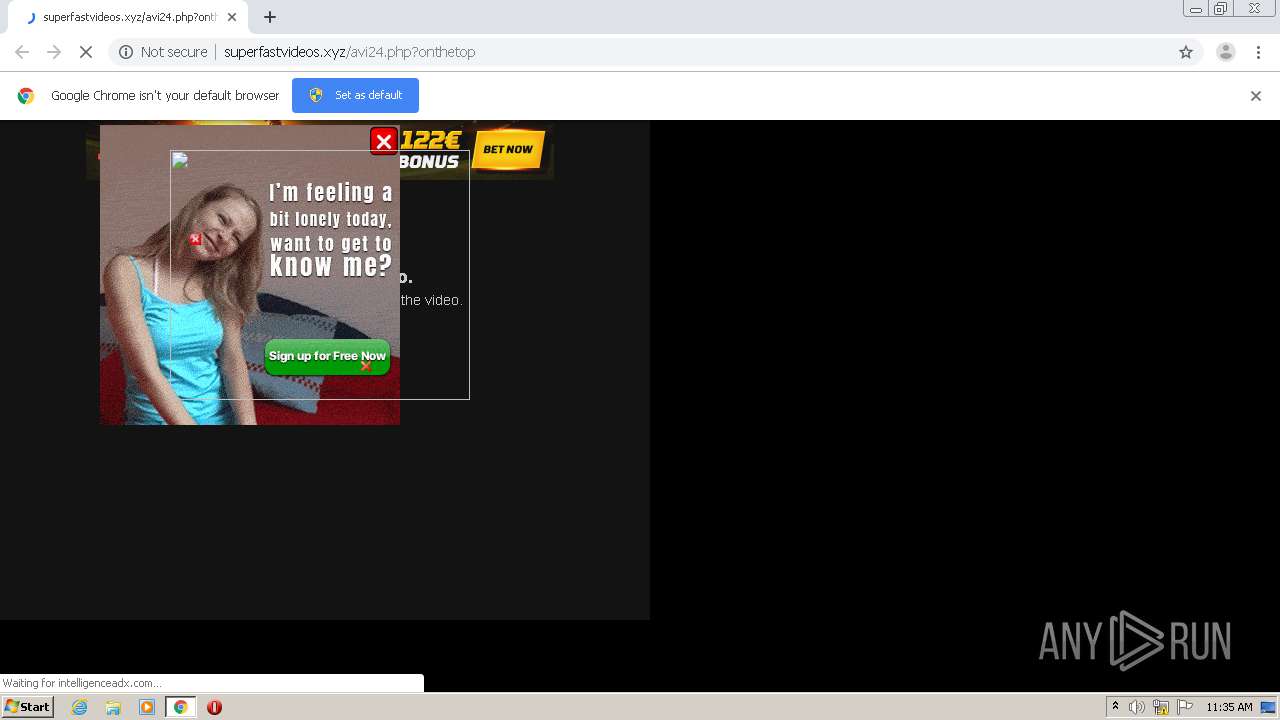 Malware analysis http://superfastvideos.xyz/avi24.php?onthetop Malicious  activity | ANY.RUN - Malware Sandbox Online