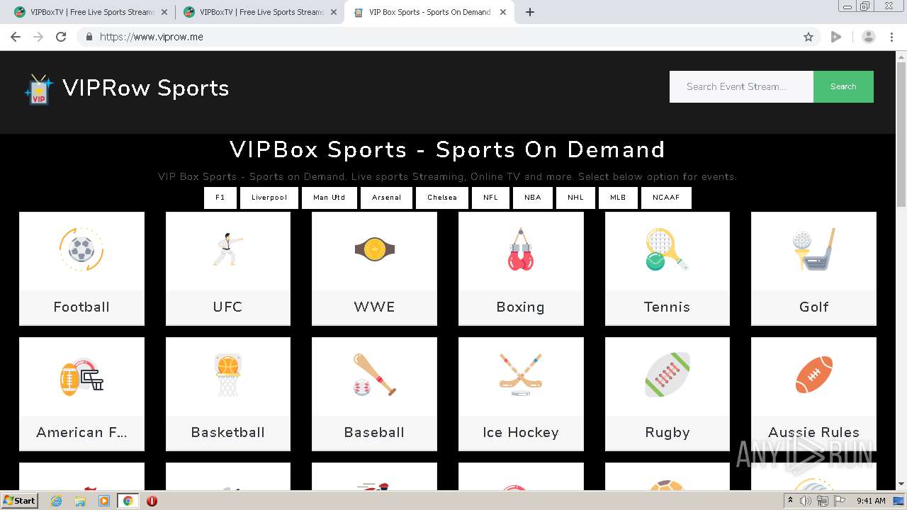 stream sites sports free
