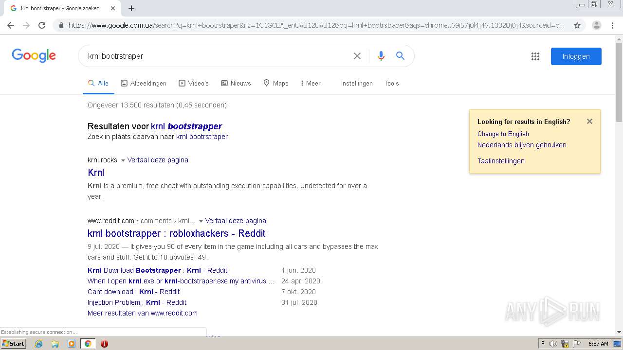Malware analysis https//cdn.krnl.rocks/krnl_bootstrapper.rar Malicious