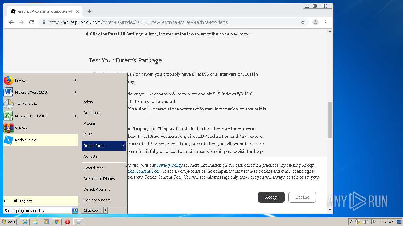 Https Www Roblox Com Install Setup Ashx Any Run Free Malware Sandbox Online - directx password roblox