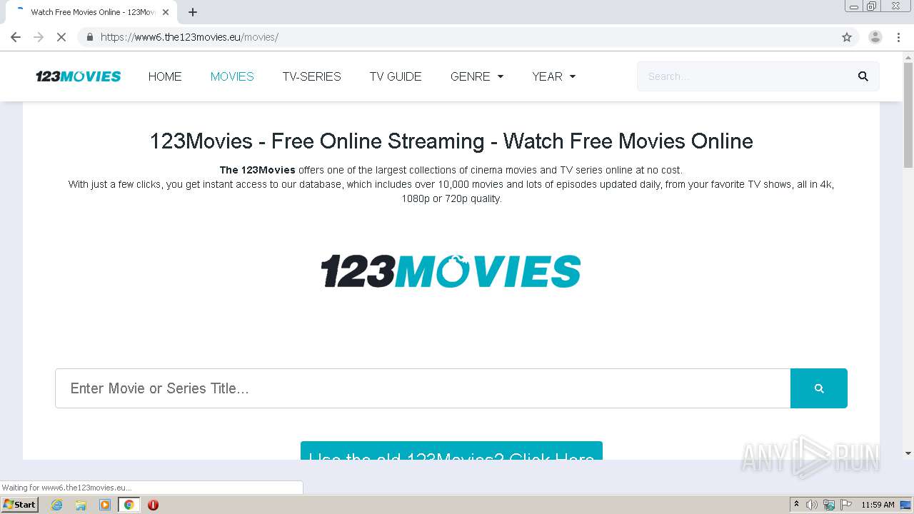 Malware analysis https www6.the123movies.eu Malicious activity ANY.RUN Malware Sandbox Online