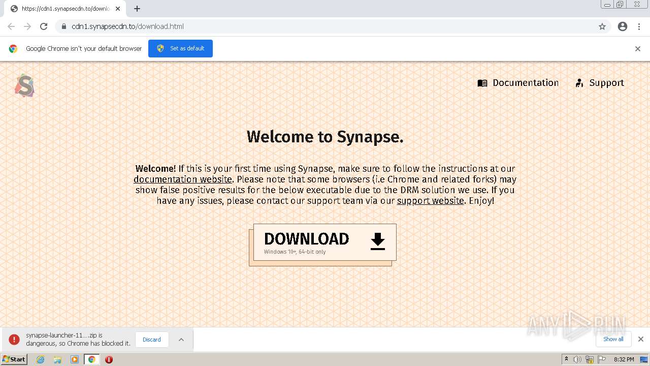 Malware Analysis Cdn1synapsecdntodownloadhtml Malicious