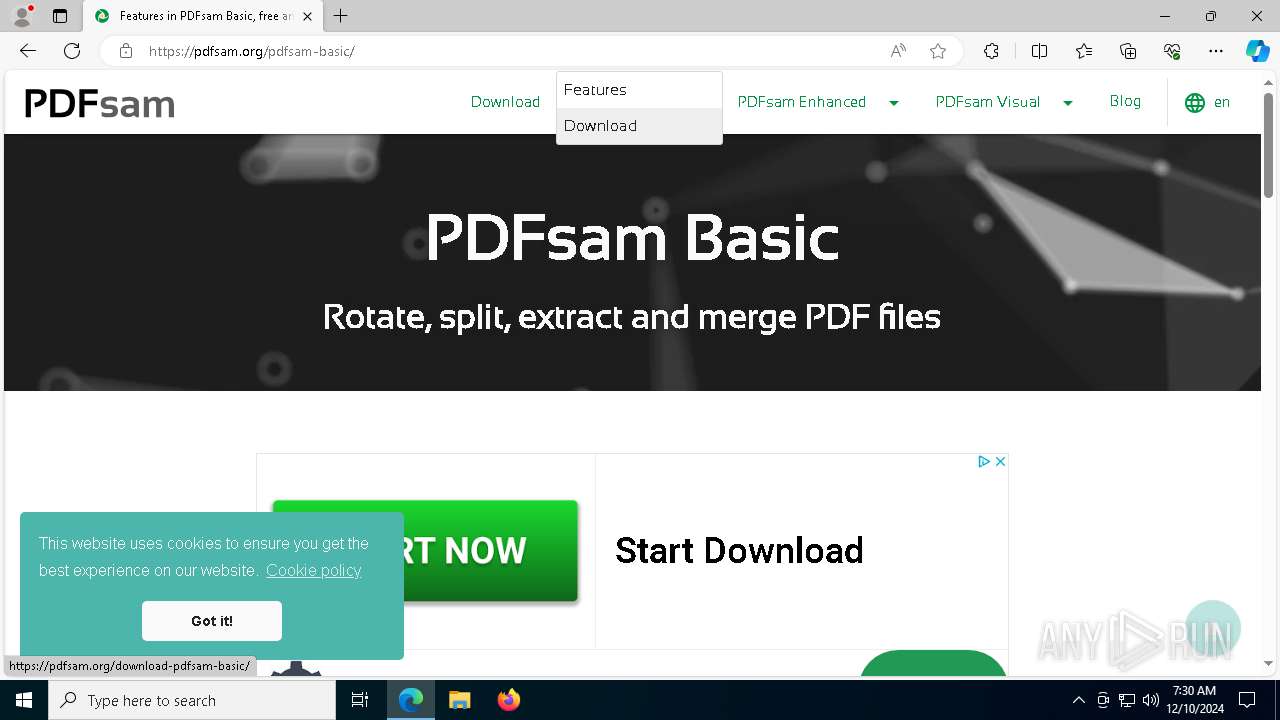 Malware analysis https://pdfsam.org/download-pdfsam-basic/ Malicious ...