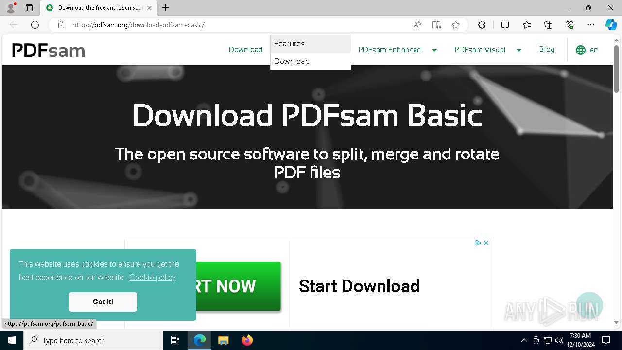 Malware analysis https://pdfsam.org/download-pdfsam-basic/ Malicious ...