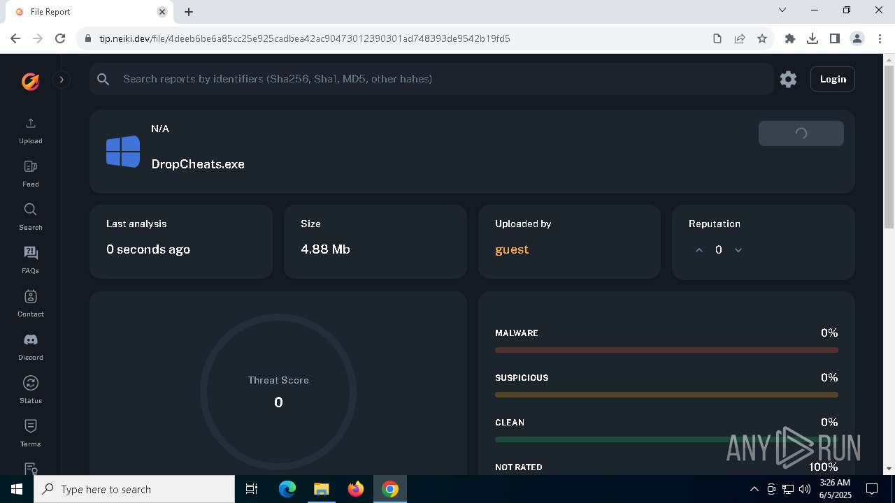 Malware analysis https://dropcheats.net Malicious activity | ANY.RUN ...