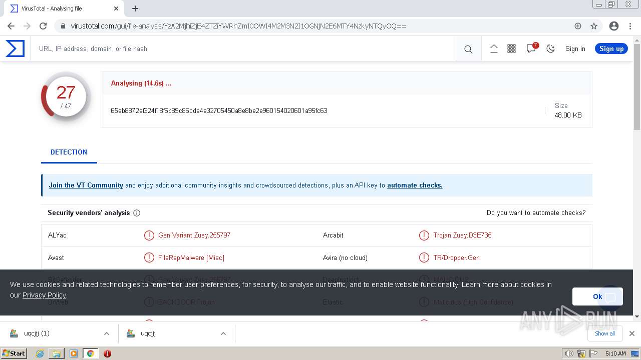 Malware analysis http://150.158.24.162/uqcjjj Malicious activity | ANY ...