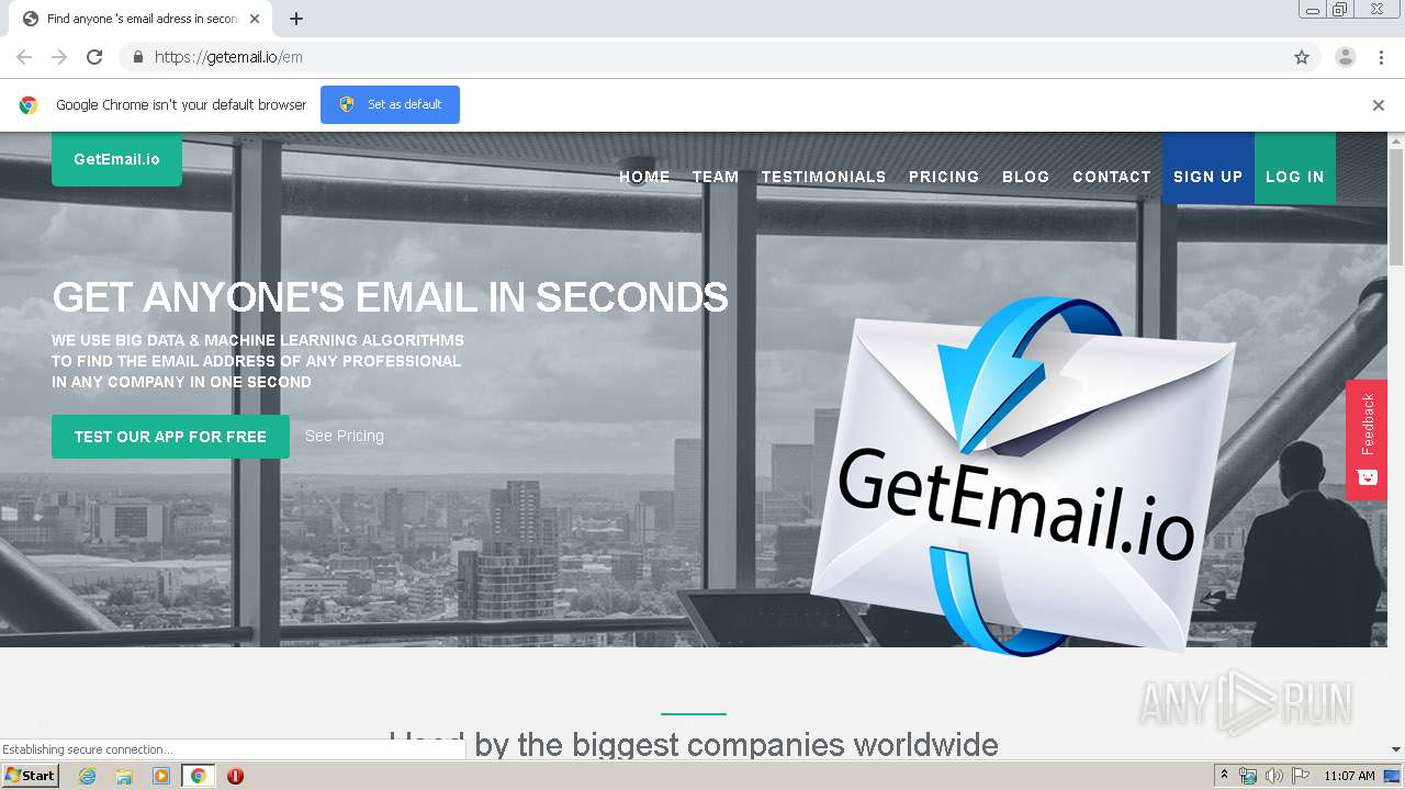 Email finding sites. Getemail.