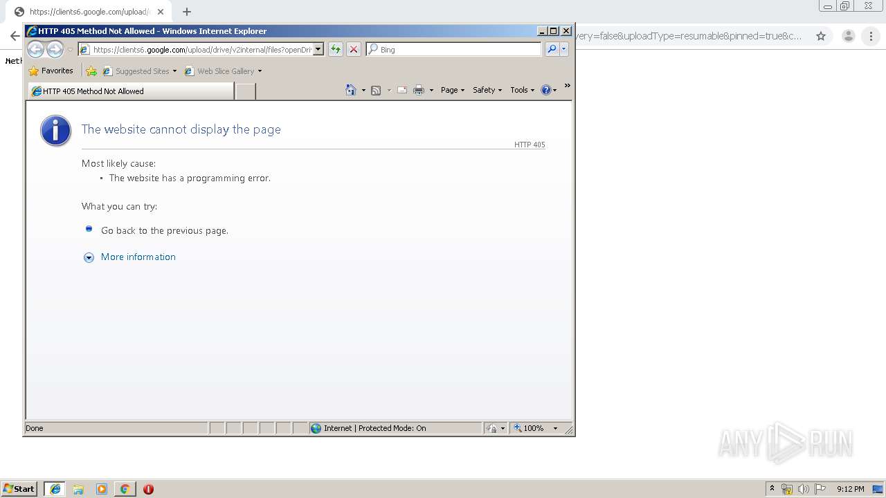 Malware analysis http://clients6.google.com/upload/drive/v2internal ...