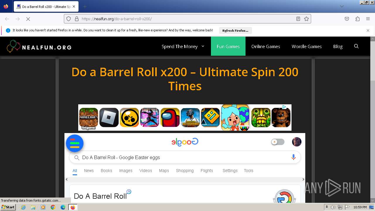 Do A Barrel Roll X200 