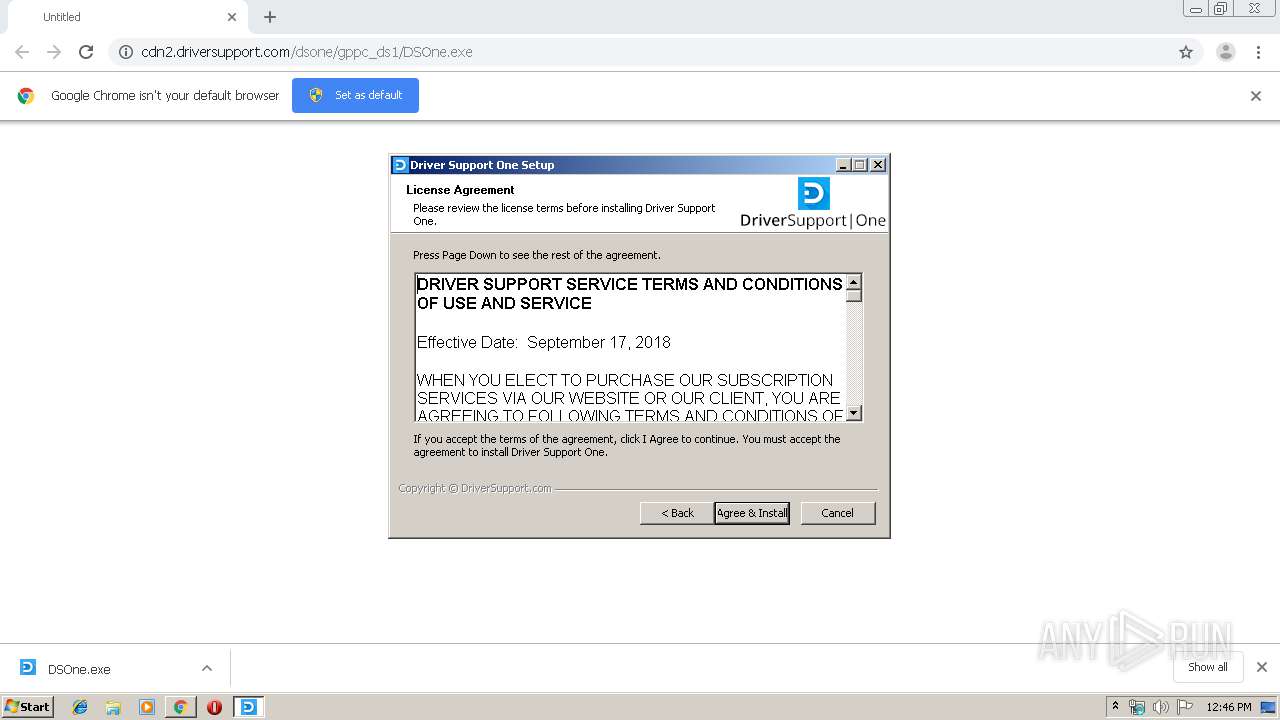 Malware analysis http://cdn2.driversupport.com/dsone/gppc_ds1/DSOne.exe ...