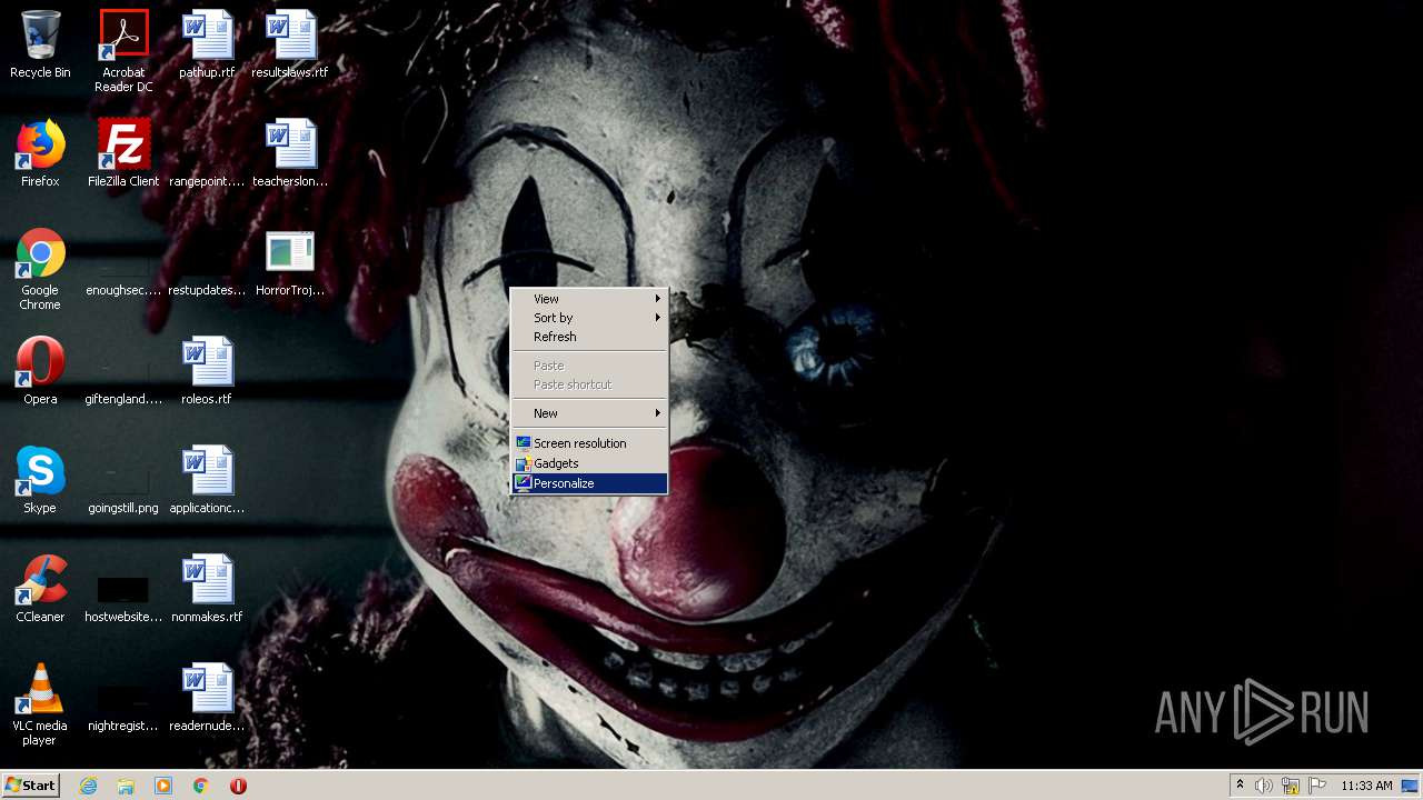Malware analysis HorrorTrojan.exe Malicious activity | ANY.RUN ...