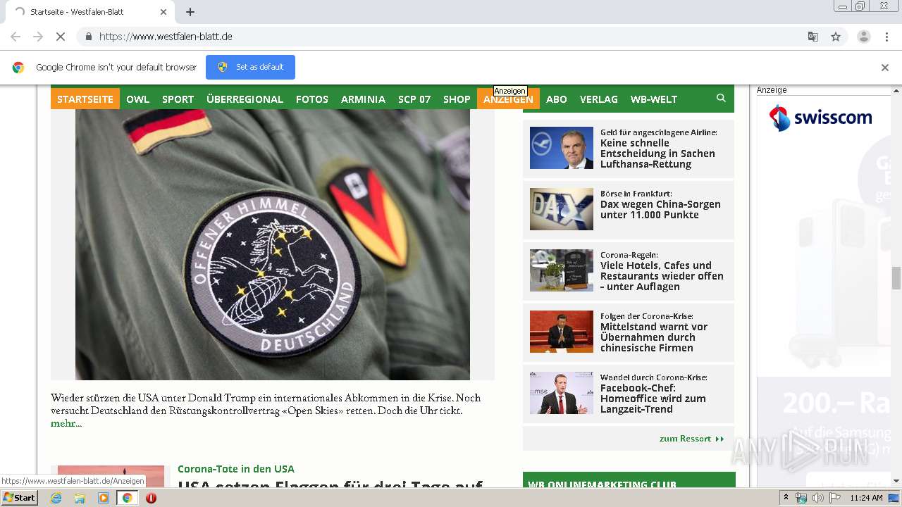 Http Www Westfalen Blatt De Any Run Free Malware Sandbox Online