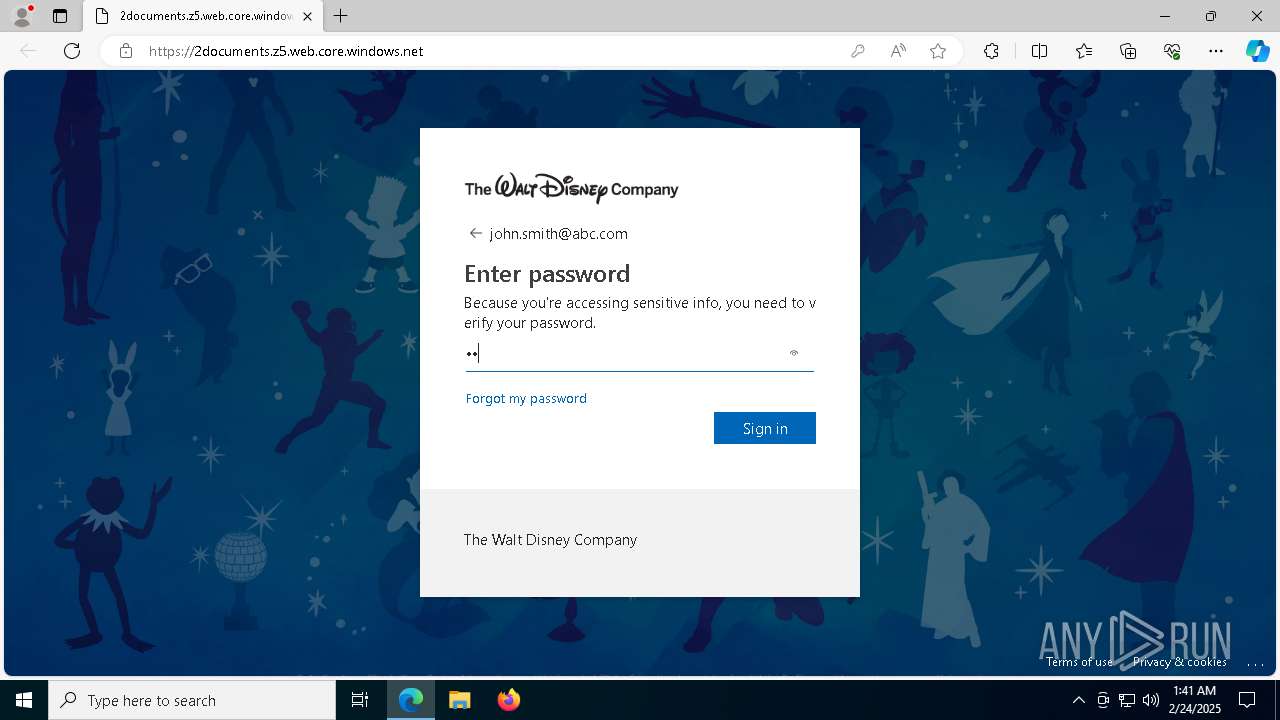 Analysis https://2documents.z5.web.core.windows.net/ Malicious activity ...