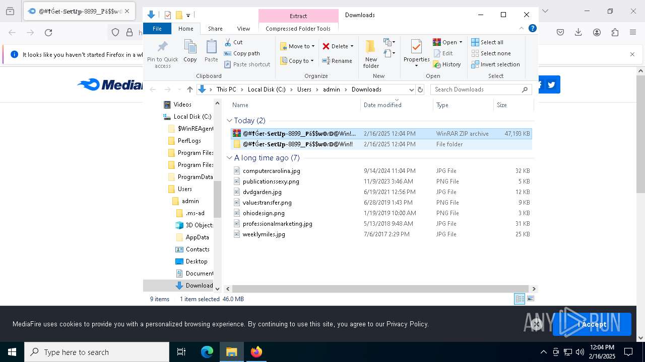 Malware analysis https://www.mediafire.com/file/pn92ib6v7qrpcq6/@#%E2 ...