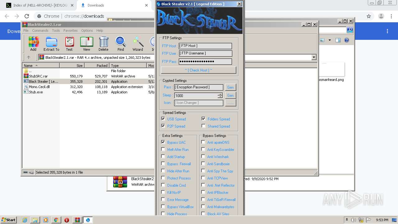 B4ckdoorarchive Club Hell Archive 5bkeylogger 5d Black stealer 2 1 Any Run Free Malware Sandbox Online