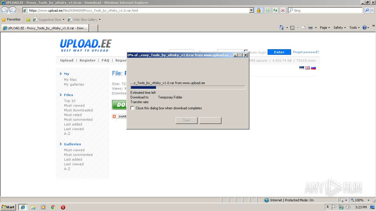 Www Upload Ee Files Proxy Tools By Xrisky V1 0 Rar Html Any Run Free Malware Sandbox Online