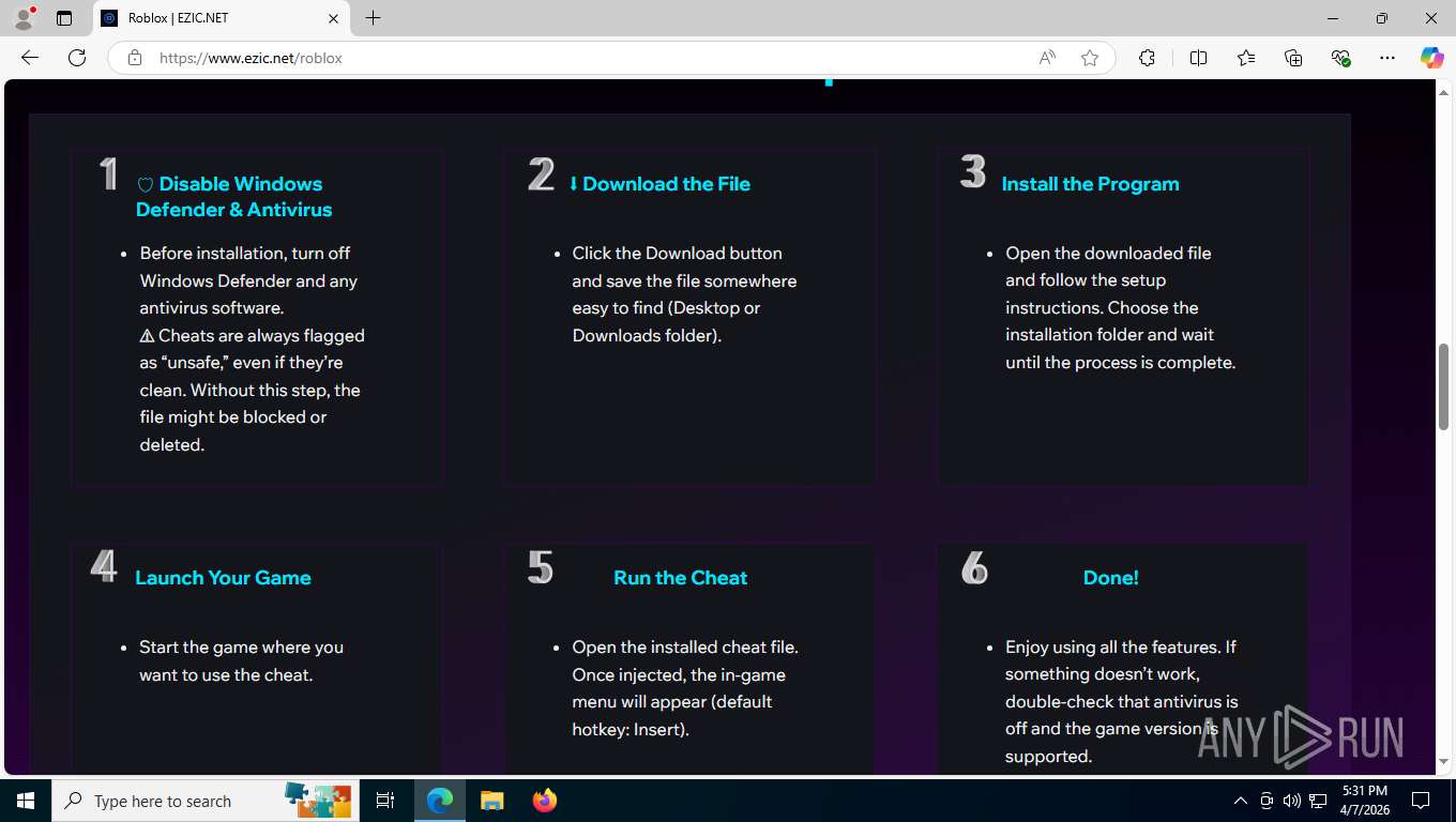 Malware analysis www.ezic.net Malicious activity | ANY.RUN - Malware ...