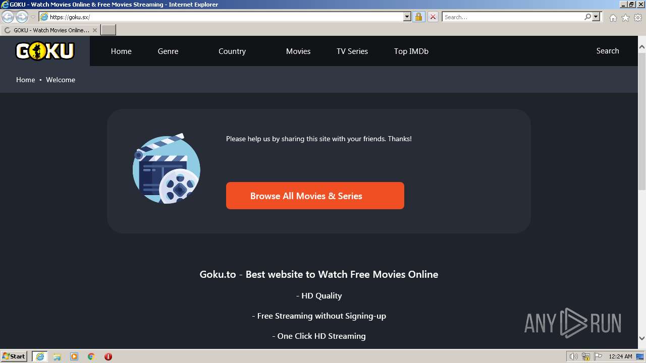 Malware analysis goku.sx Malicious activity | ANY.RUN - Malware  Sandbox Online