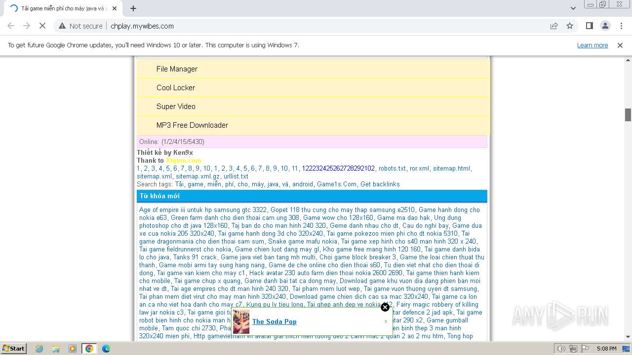 Malware analysis http://chplay.mywibes.com Malicious activity | ANY.RUN -  Malware Sandbox Online