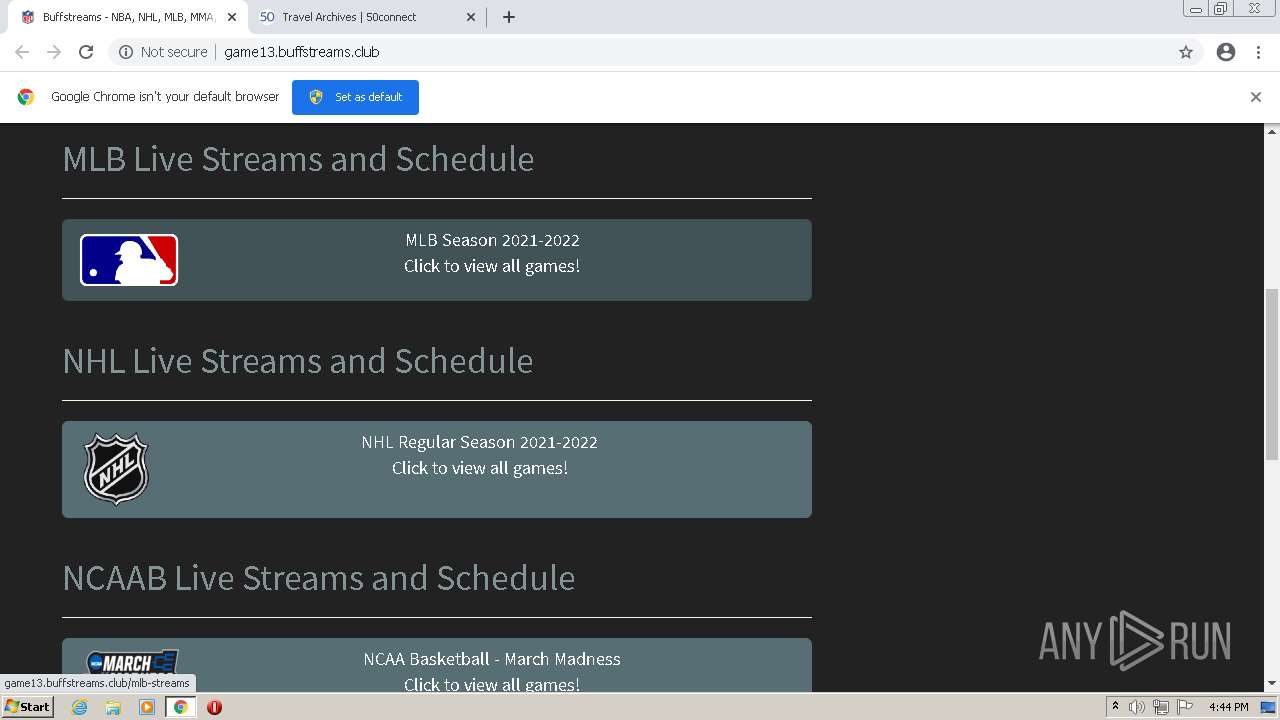 Malware analysis http game13.buffstreams.club Malicious activity