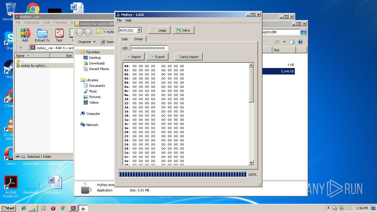 Malware analysis mykey_.rar Malicious activity | ANY.RUN