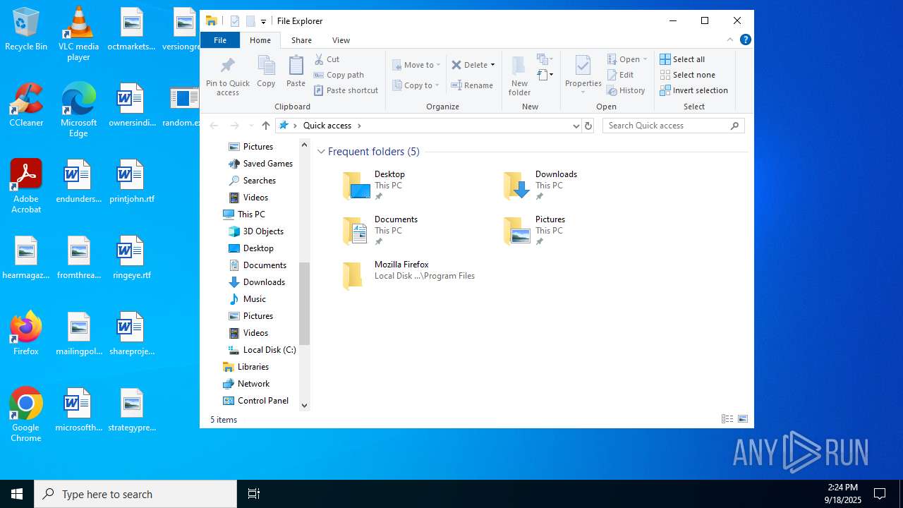 Malware analysis random.exe Malicious activity | ANY.RUN - Malware ...