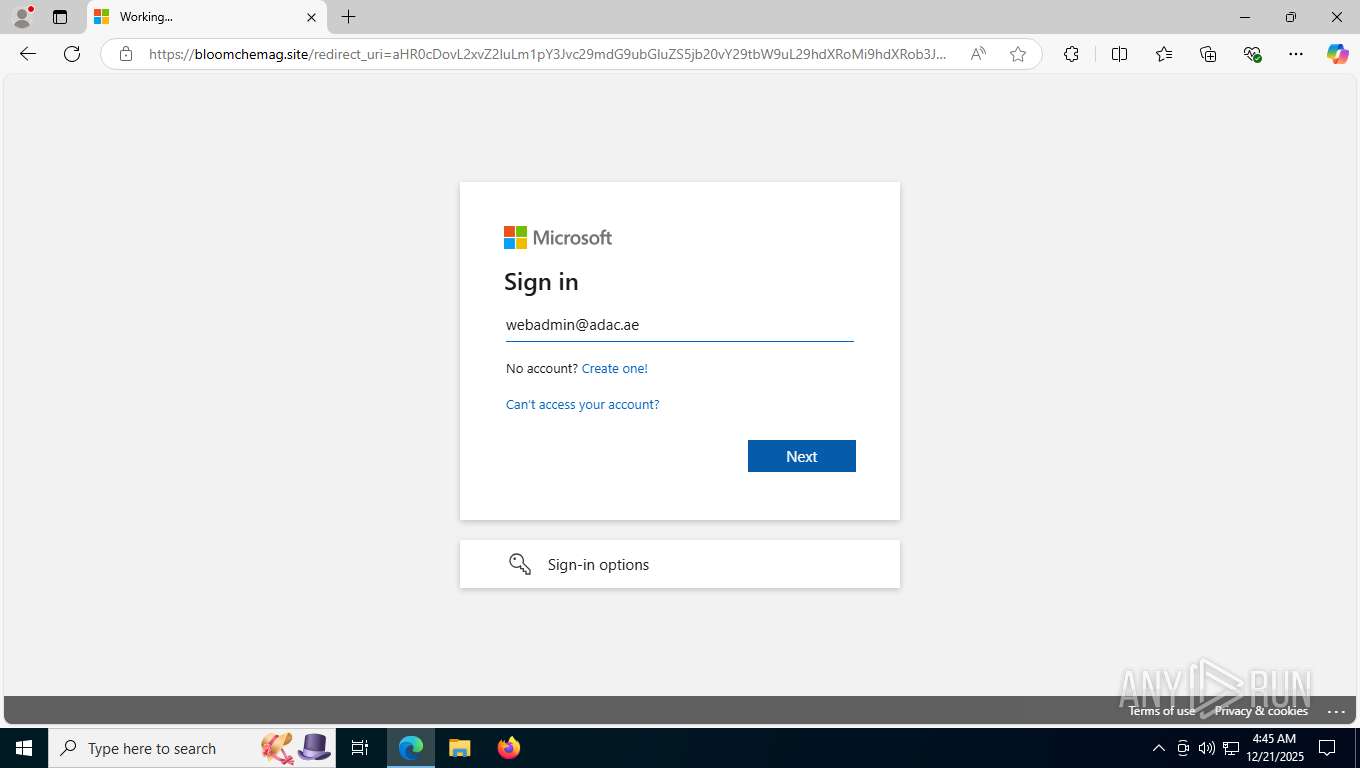 Analysis https://login.microsoftonline.com/common/oauth2/v2.0/authorize ...