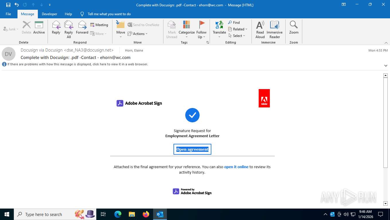 Malware analysis Complete with Docusign .pdf -Contact - ehorn@wc.com ...