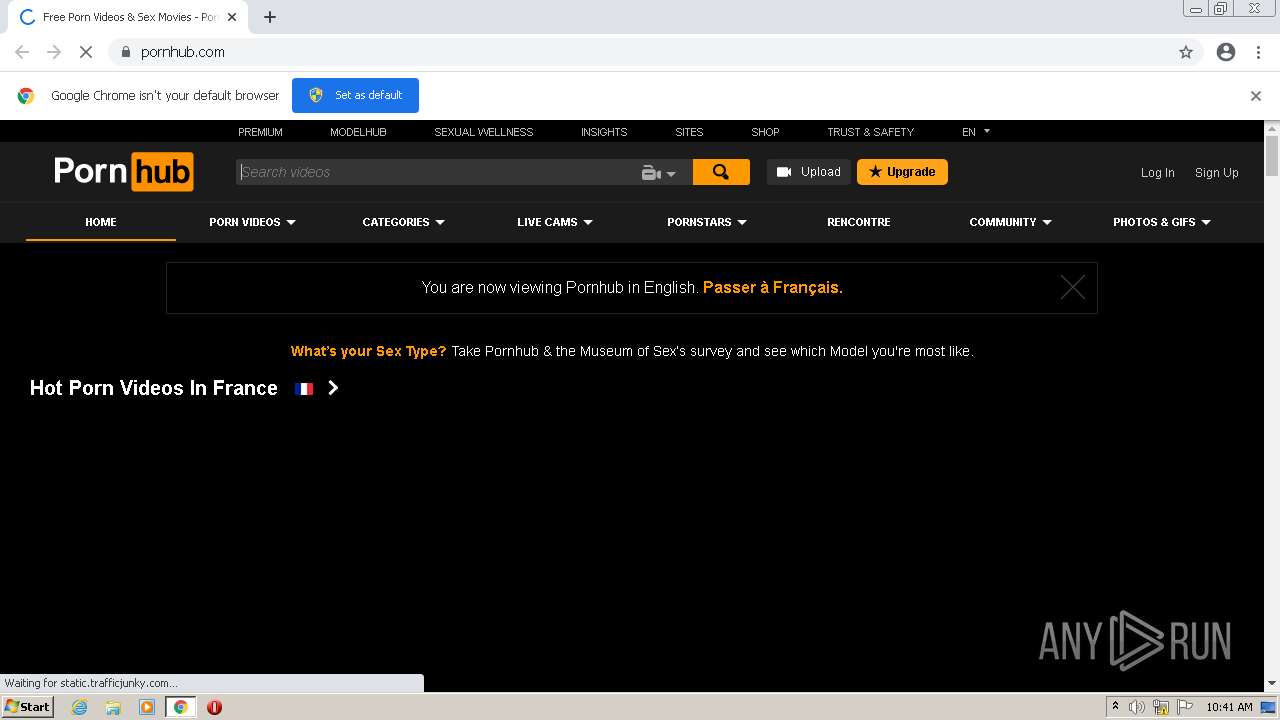 Malware analysis https://pornhub.com Malicious activity | ANY.RUN - Malware  Sandbox Online