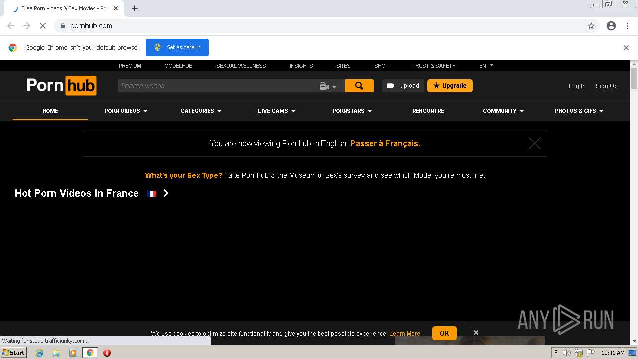 Malware analysis https://pornhub.com Malicious activity | ANY.RUN - Malware  Sandbox Online