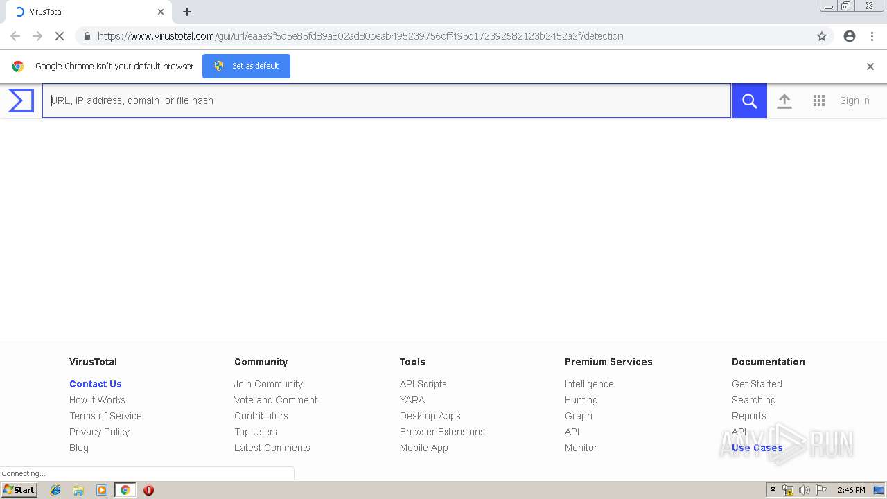 Malware analysis https://www.virustotal.com/gui/url ...