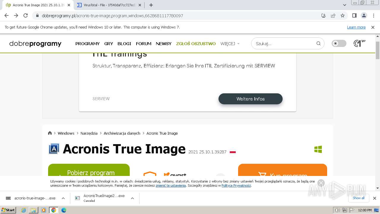 acronis true image malware