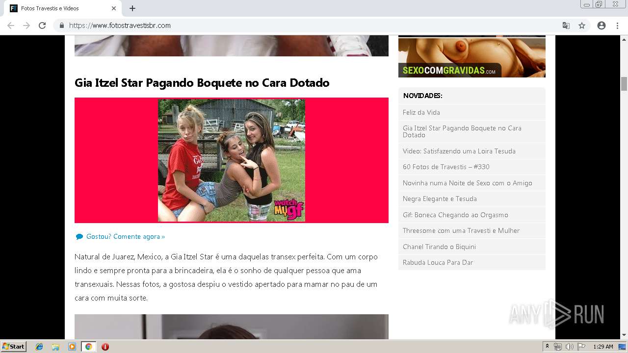 Malware analysis https://www.fotostravestisbr.com No threats detected |  ANY.RUN - Malware Sandbox Online