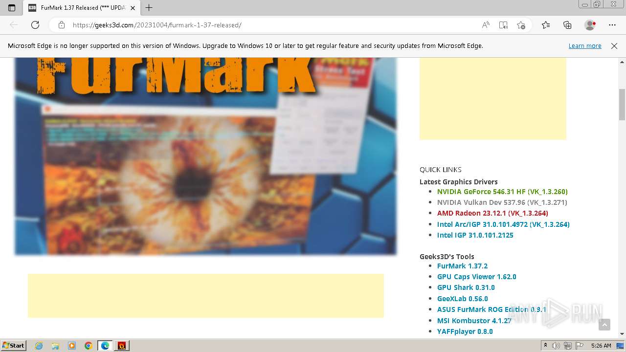 Furmark 1.37.2.0 Download