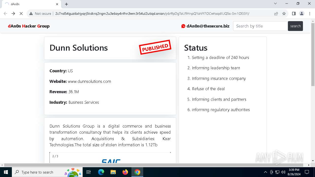 Malware analysis  http://2c7nd54guzi6xhjyqrj5kdkrq2ngm2u3e6oy4nfhn3wm3r54ul2utiqd.onion/y6rffpDgToU9HnpQYahFf7OCwhxqdIUQ5x-Sm1OE0iY/  Malicious activity | ANY.RUN - Malware Sandbox Online