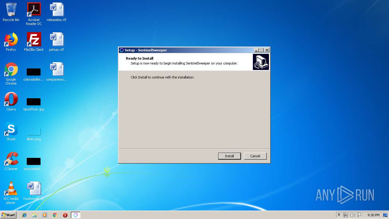 Malware analysis SentinelSweeper2.7.0.5873.exe No threats detected