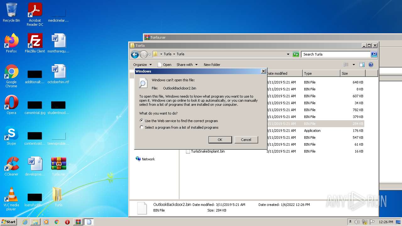 Turla Malware Malware analysis Turla.rar Malicious activity | ANY.RUN - Malware ...