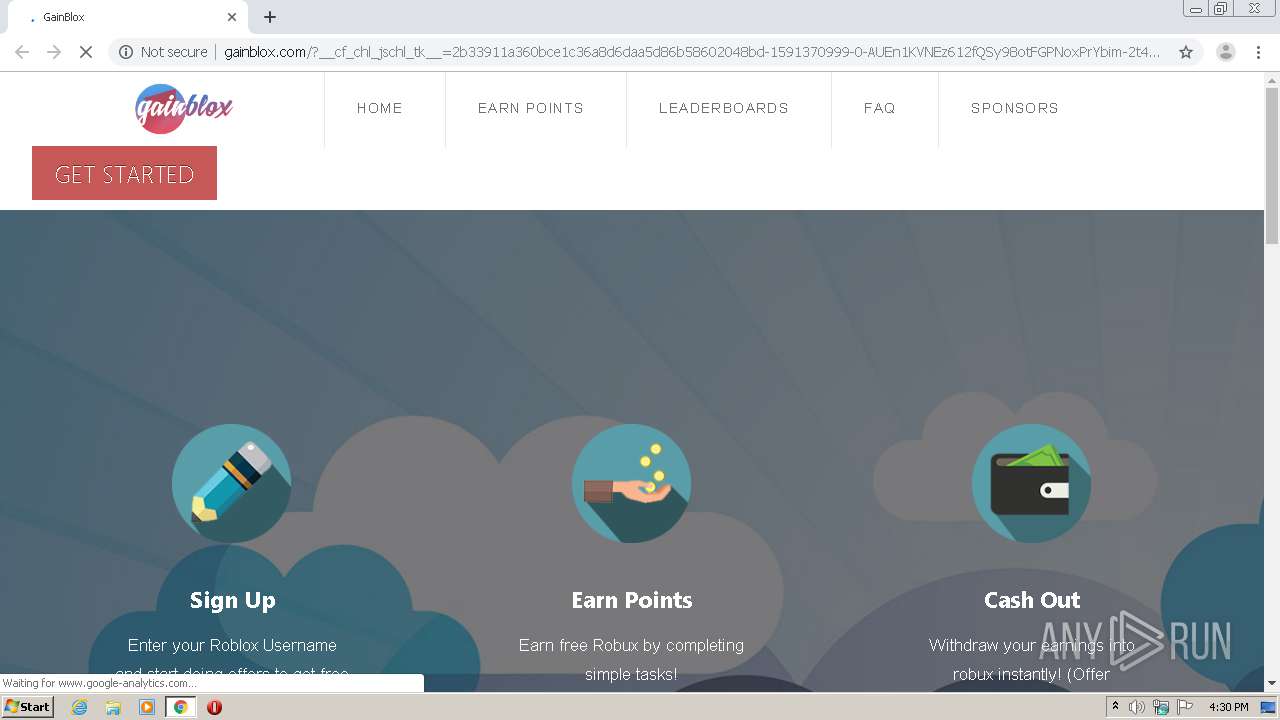 Http Gainblox Com Any Run Free Malware Sandbox Online - gainblox.com/earn roblox