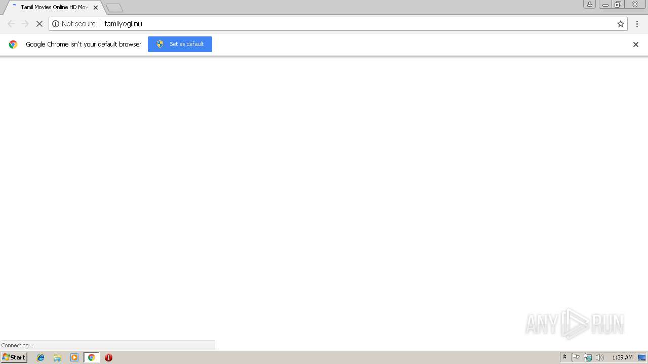 Malware analysis http tamilyogi.cc Malicious activity ANY.RUN Malware Sandbox Online